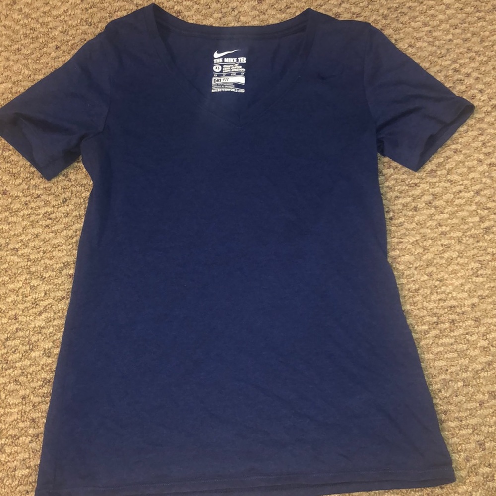 Navy Nike dry fit shirt